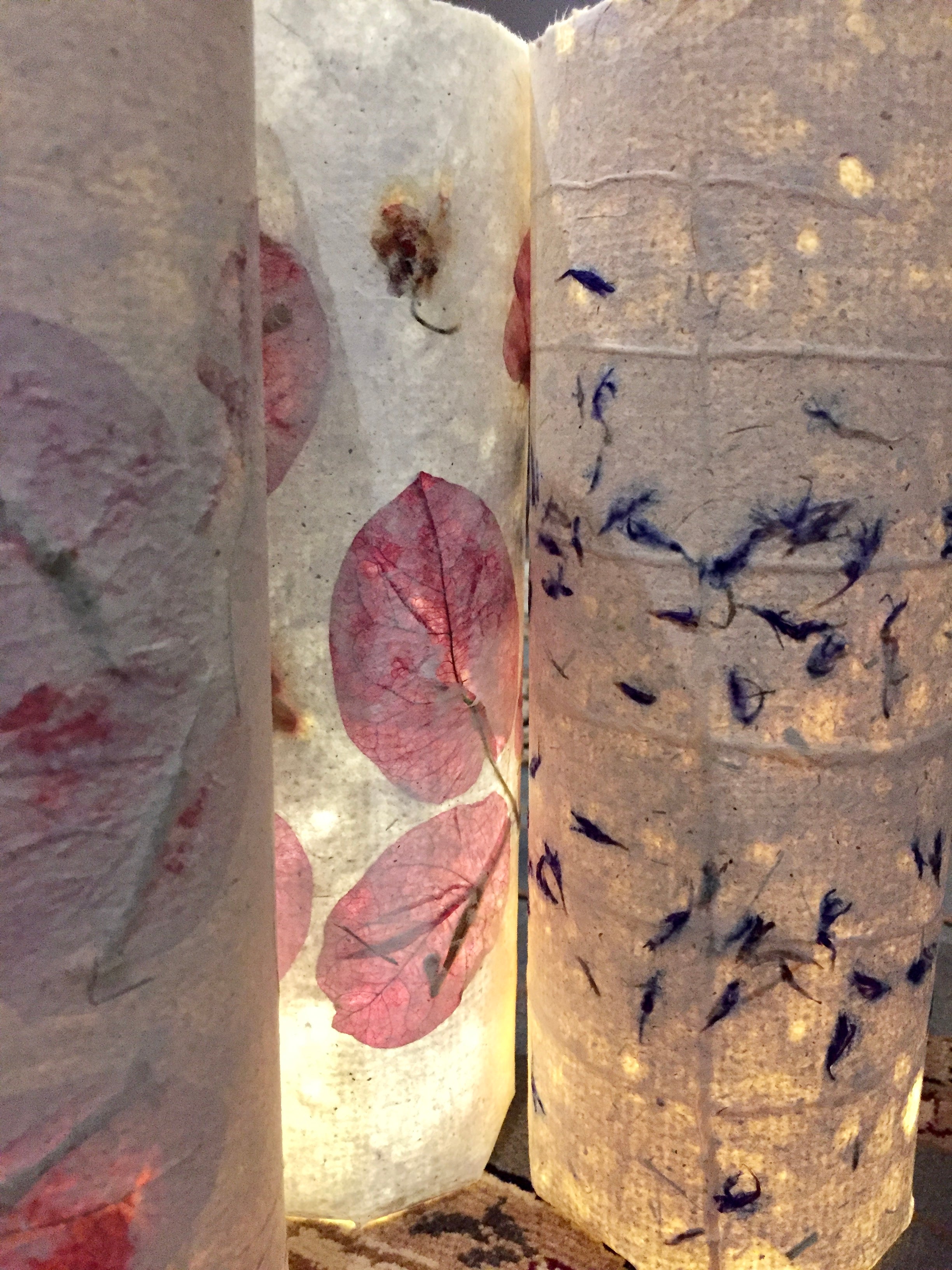 Handmade Paper Glass Light - Gift includes 1m fairy lights inside!