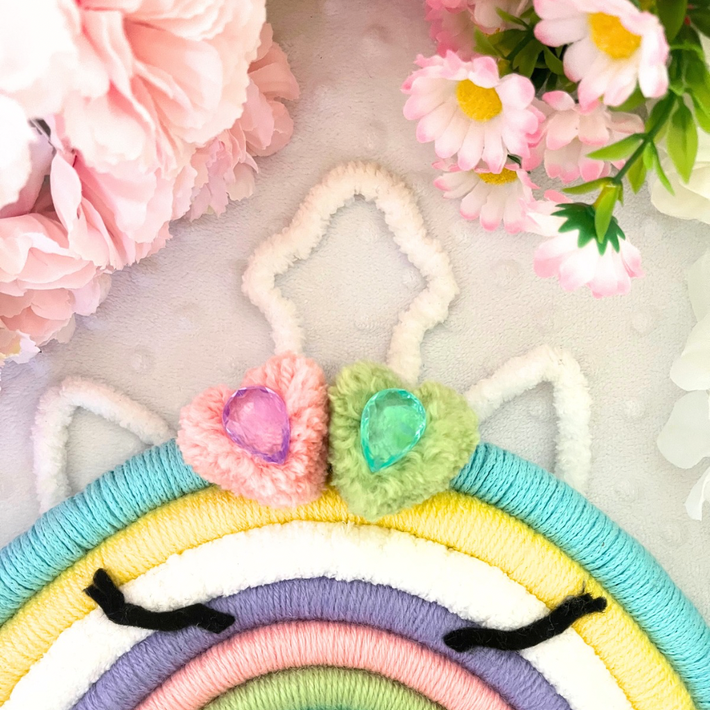 Macrame Rainbow Personalised Wall Hanging - Kids Room Decor - Baby Room Decor