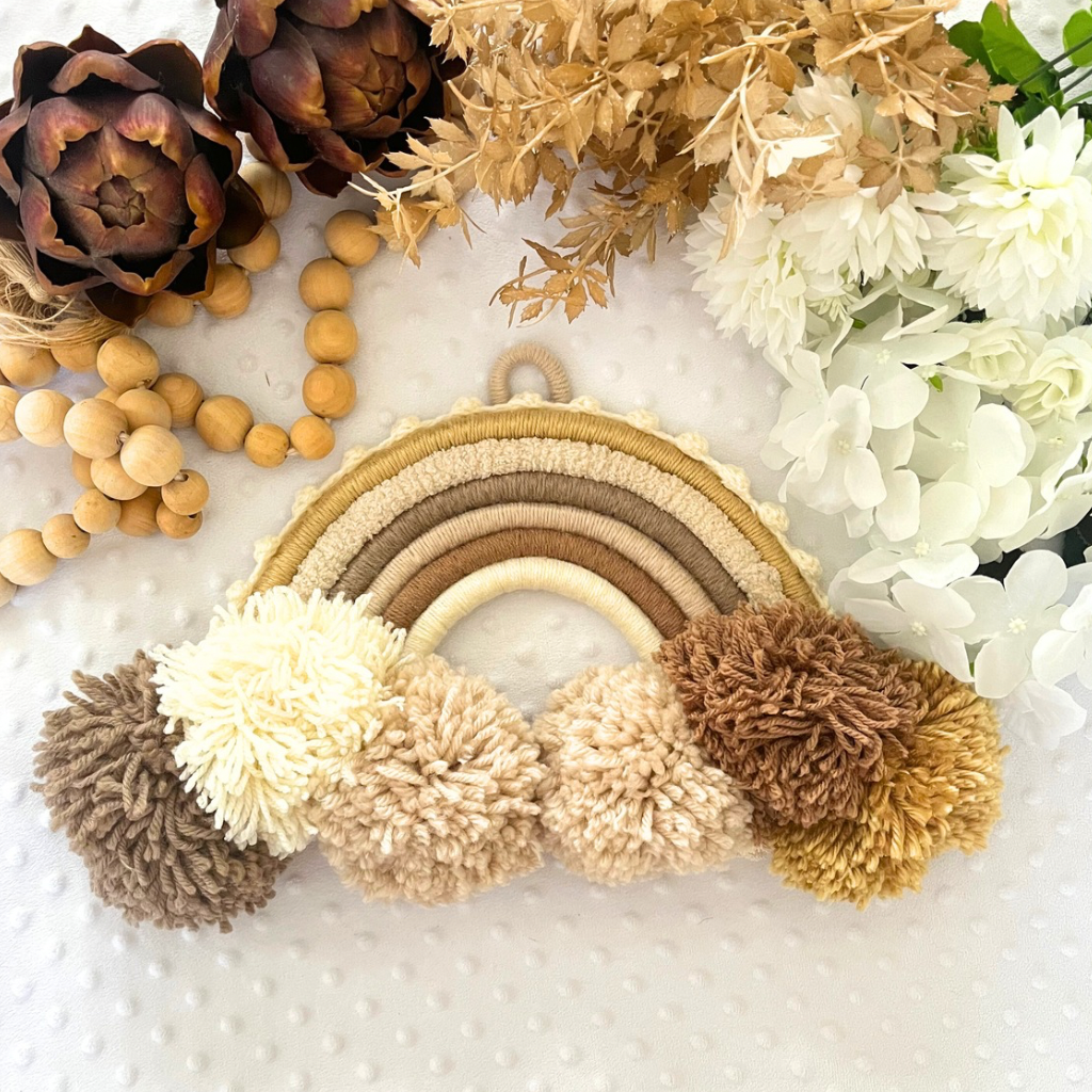 Macrame Rainbow Personalised Wall Hanging - Kids Room Decor - Baby Room Decor