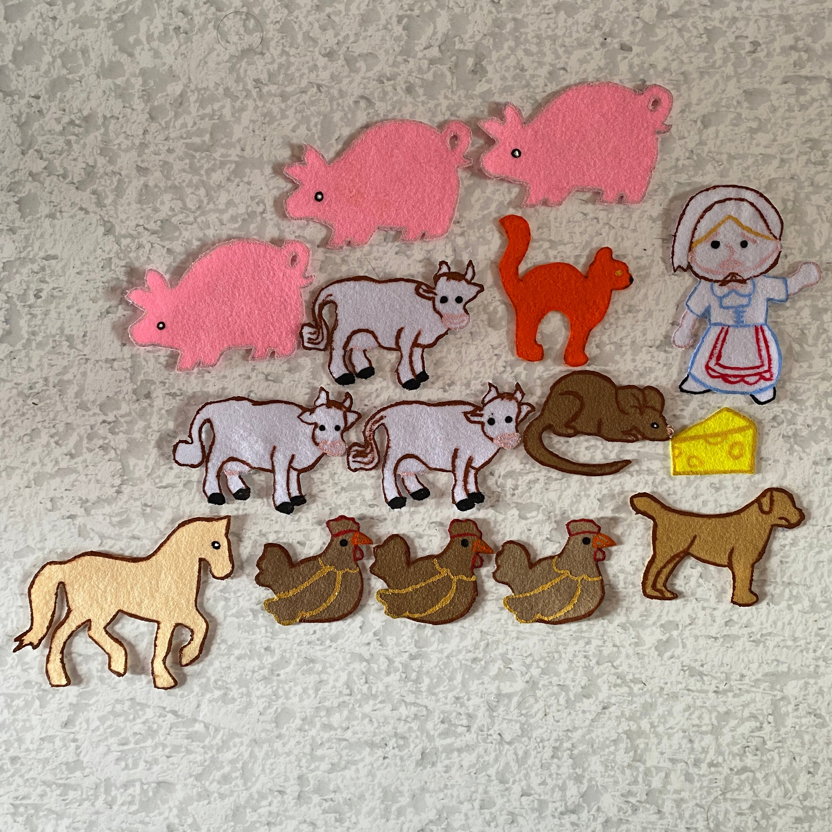 Mouse Book + Felt Set