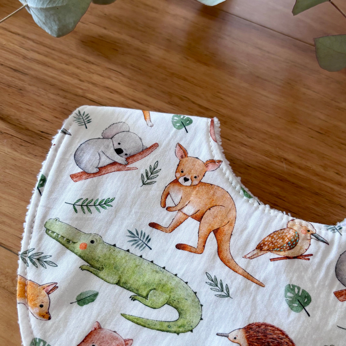 Australiana Baby Bib Set | Animal Friends | Ready to Ship