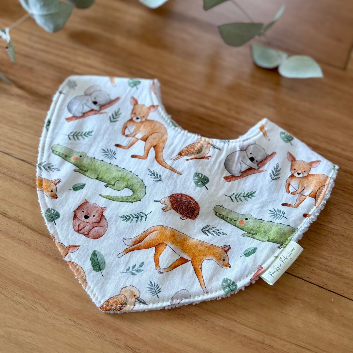 Australiana Baby Bib Set | Animal Friends | Ready to Ship