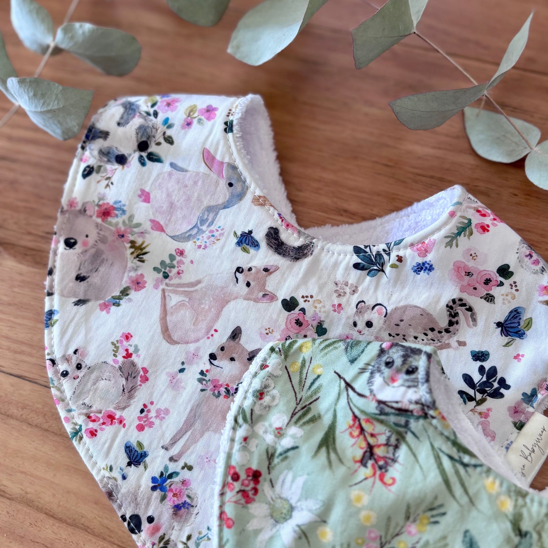 Australiana Baby Bib Set | Possum Pals | Ready to Ship