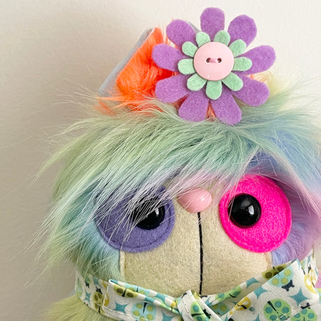 Littlebear Plush Pastel Rainbow 18cm Handmade Decorative Bear