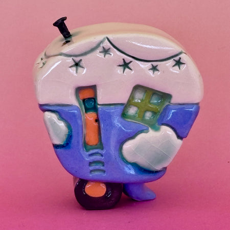 Small Retro Collectable Ceramic Caravan