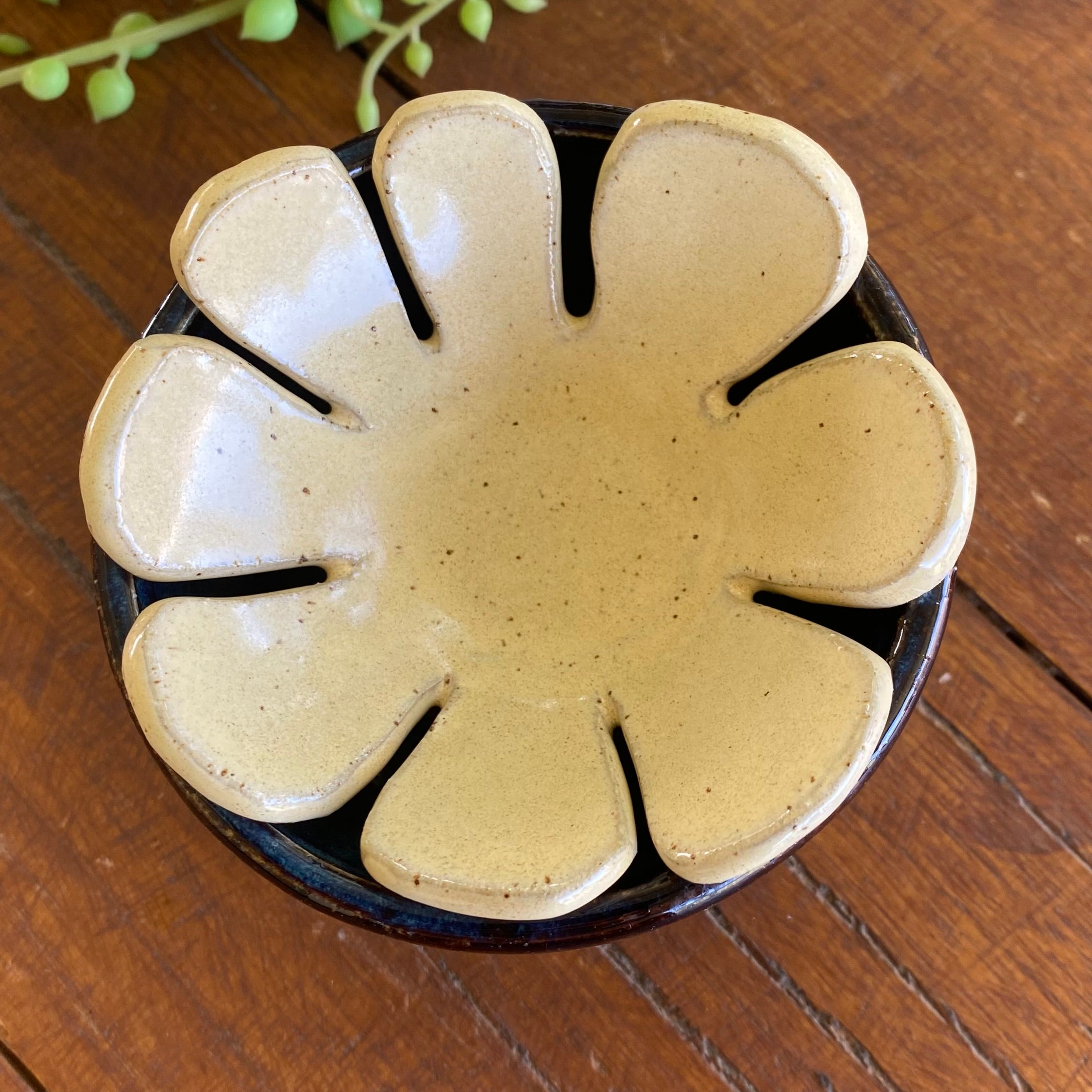 Handmade Ceramic Egg Separator|Herb Stripper|Flower Frog|Pottery