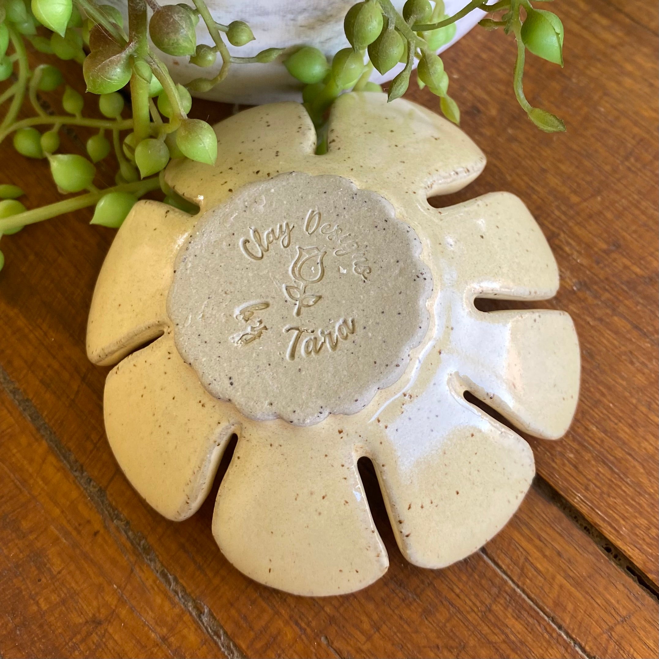 Handmade Ceramic Egg Separator|Herb Stripper|Flower Frog|Pottery