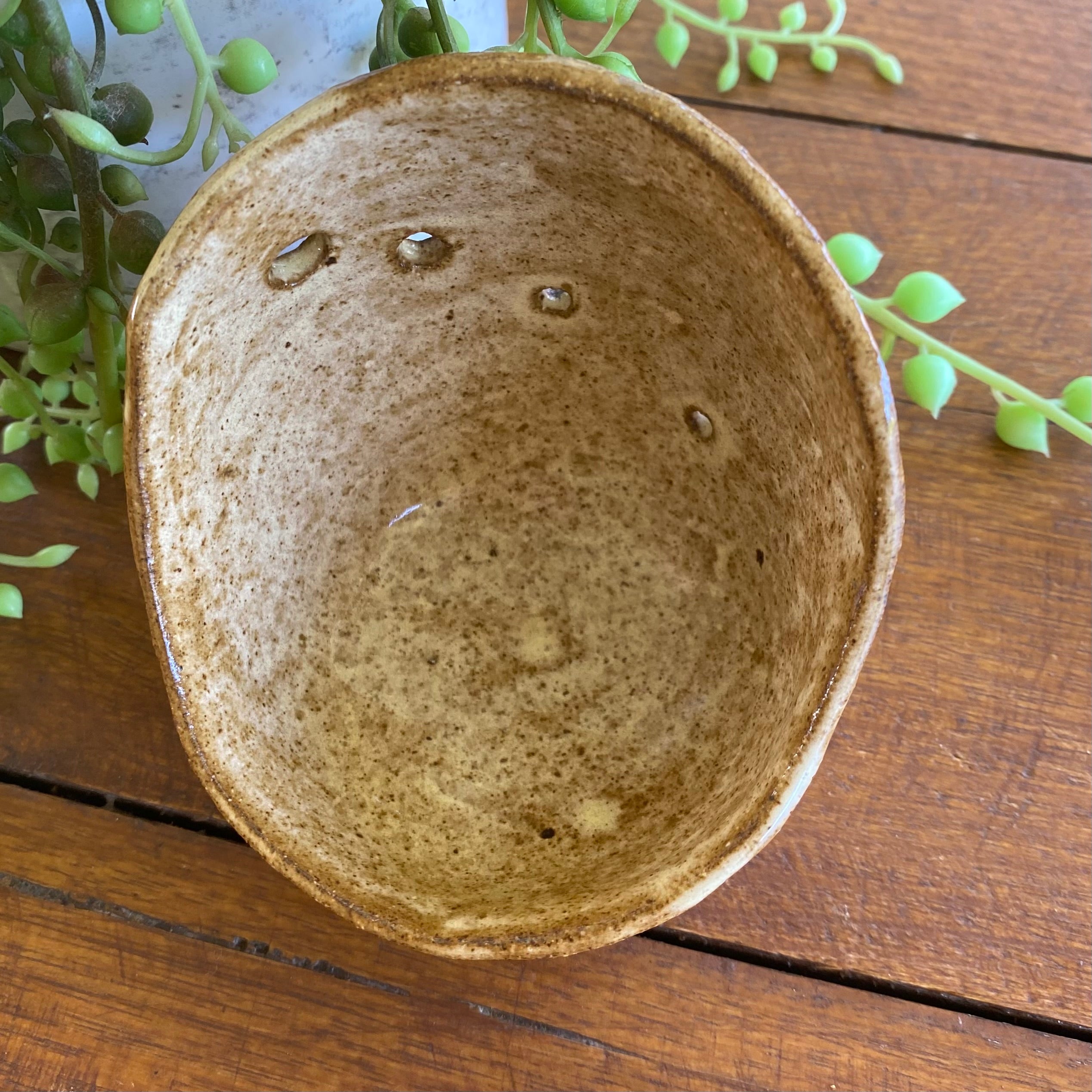 Handmade Ceramic Herb Stripper / Handmade Pottery