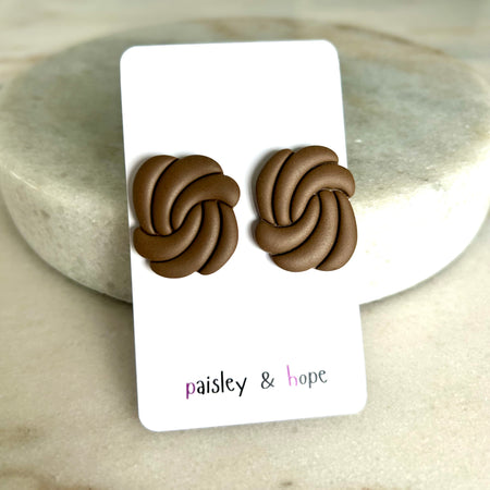Polymer Clay Statement Studs - Choose colour