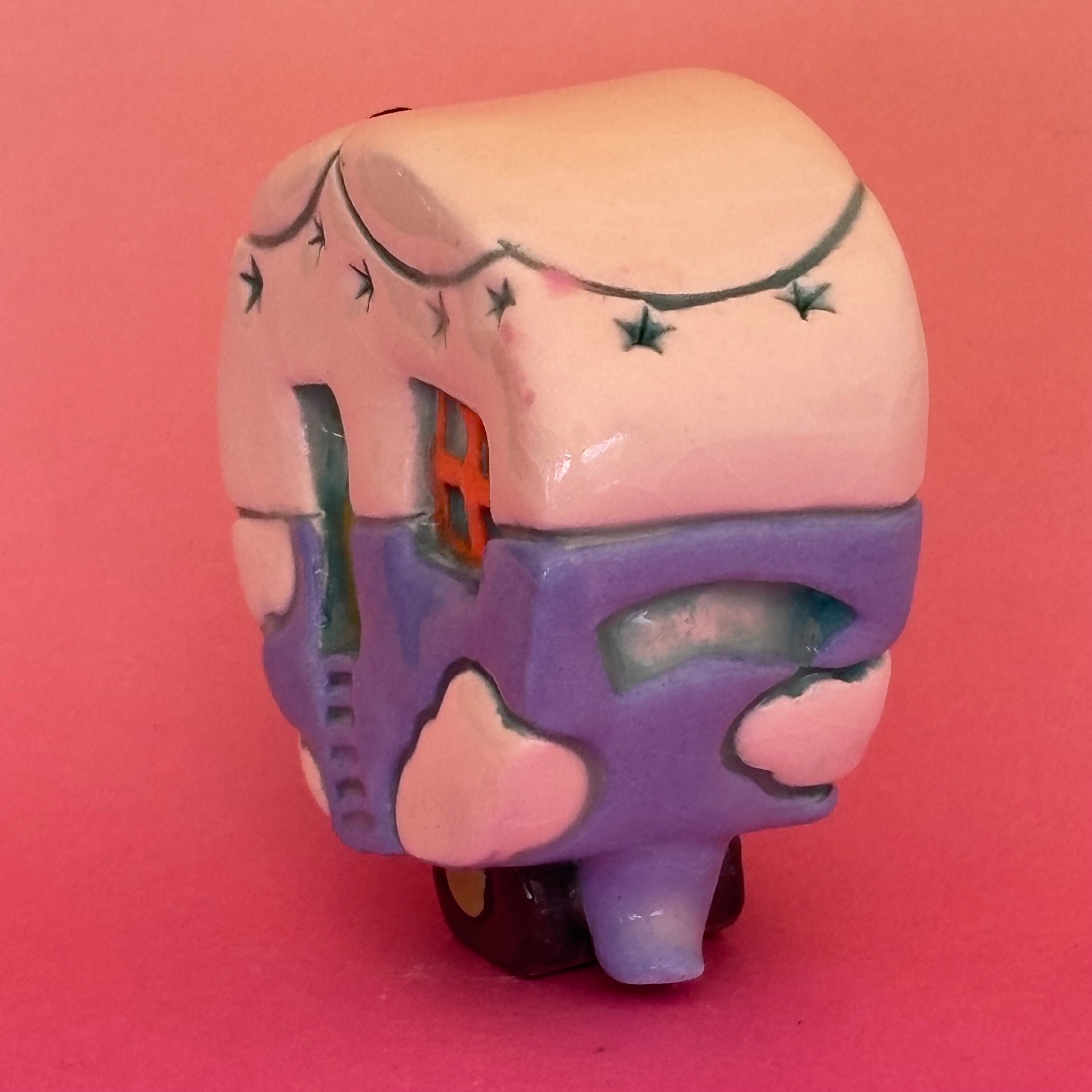 Small Retro Collectable Ceramic Caravan