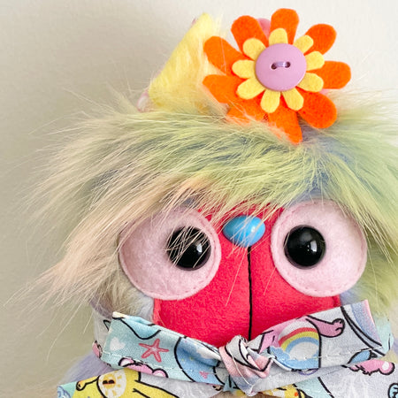 Littlebear Plush Pastel Rainbow 18cm Handmade Decorative Bear