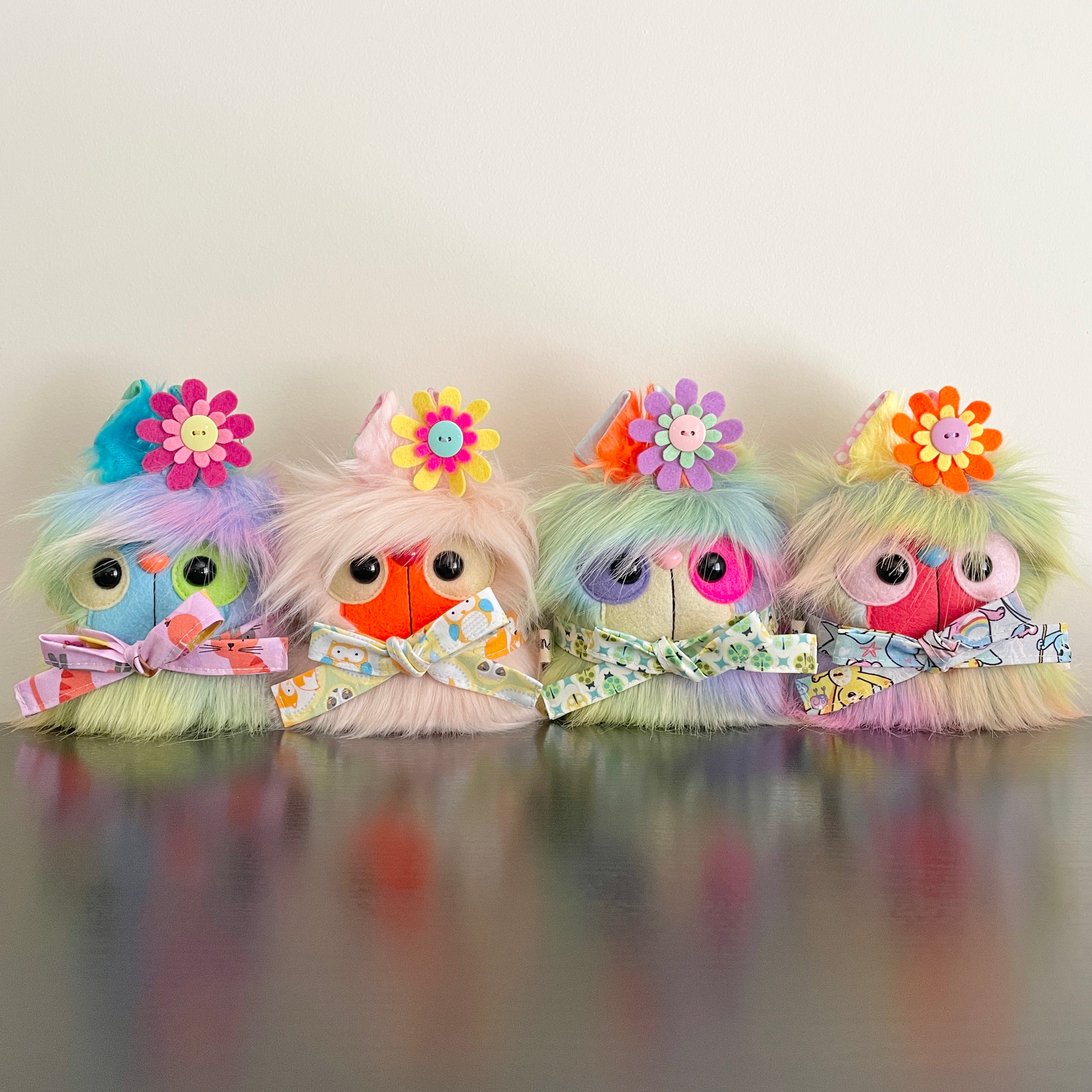 Littlebear Plush Pastel Rainbow 18cm Handmade Decorative Bear