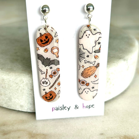 Polymer Clay Halloween Dangles