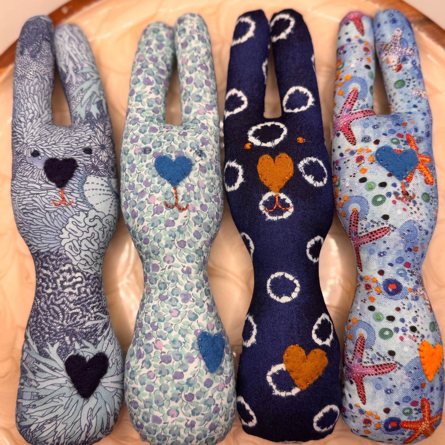 Bunny Rattle - for baby boys