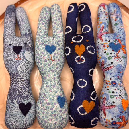 Bunny Rattle - for baby boys