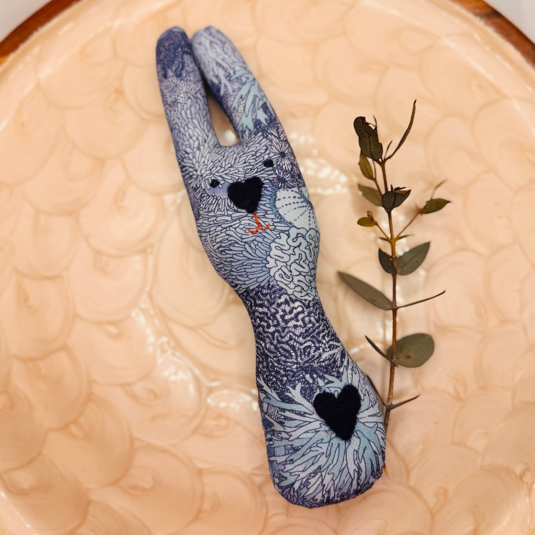 Bunny Rattle - for baby boys