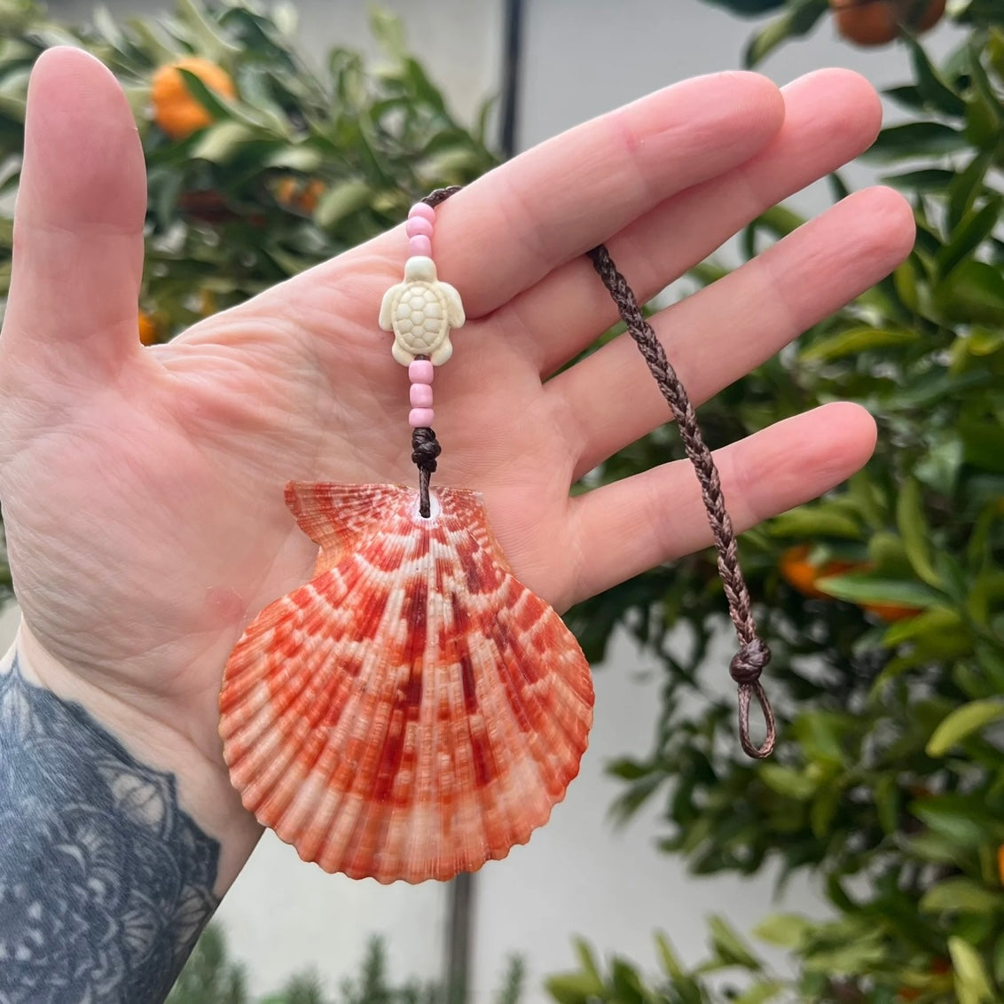 Chloe Pink Floral Hanging Shell