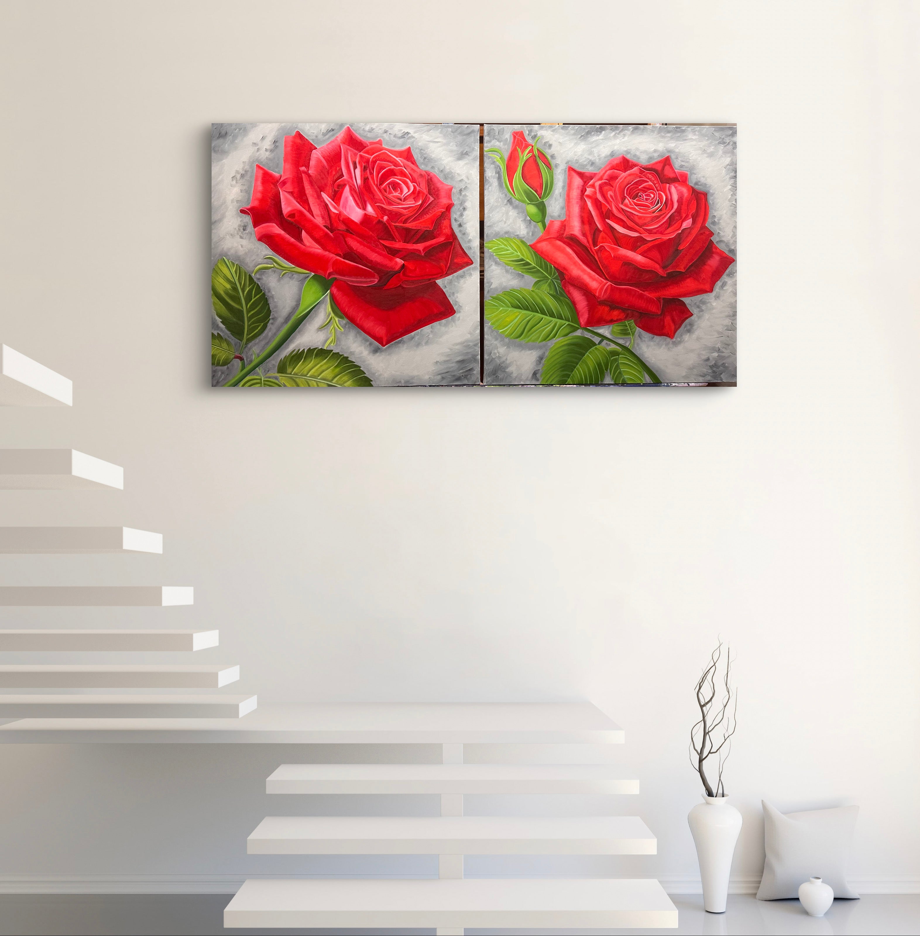 Eternal Bloom - Hand painted Oil Painting