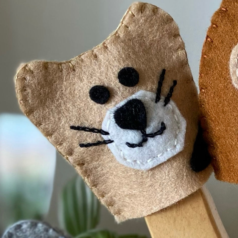 Finger puppets Australian animals wool felt
