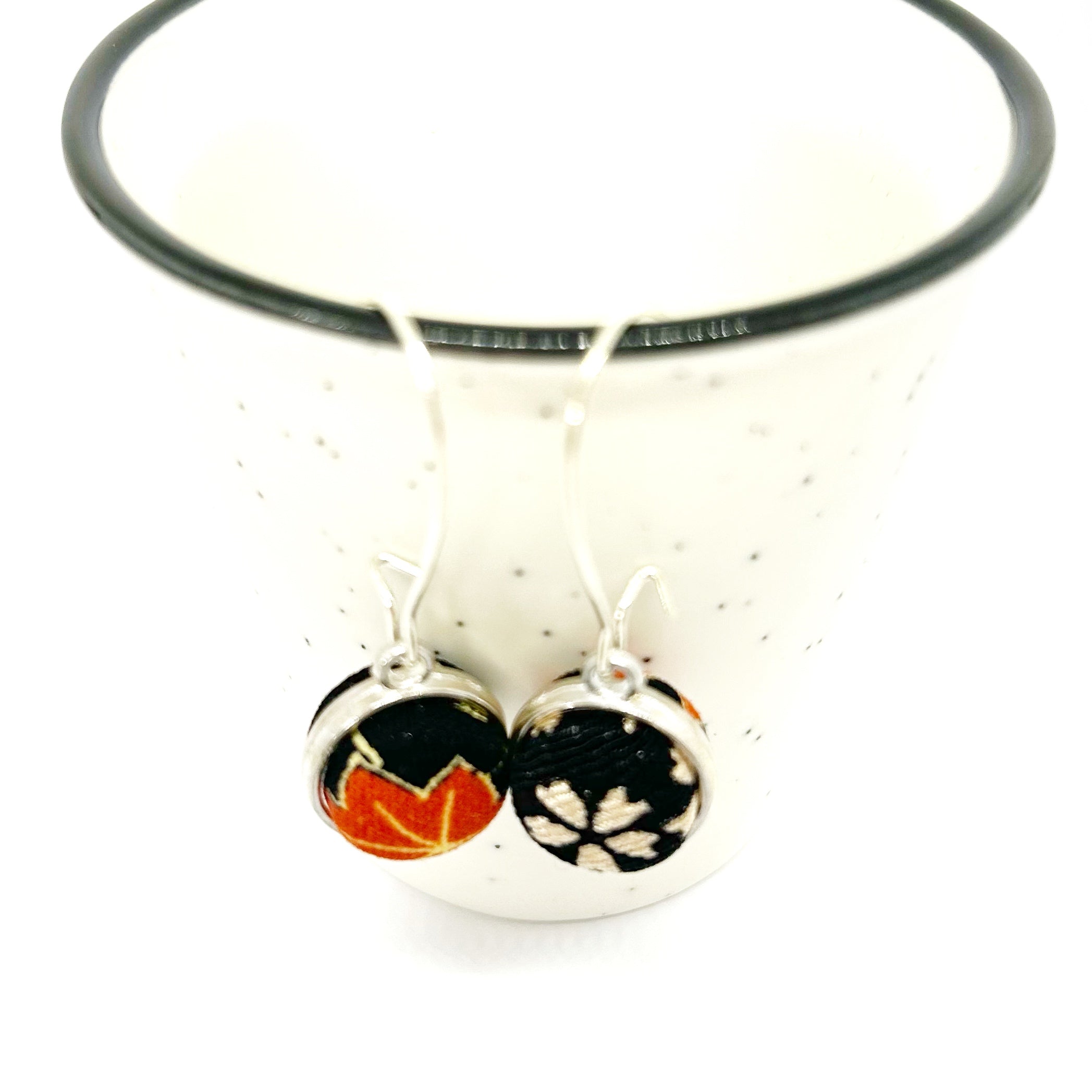 Double Sided Earrings - Autumn Leaves