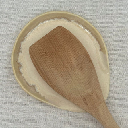 Ceramic Spoon Rest - Sandy Rim