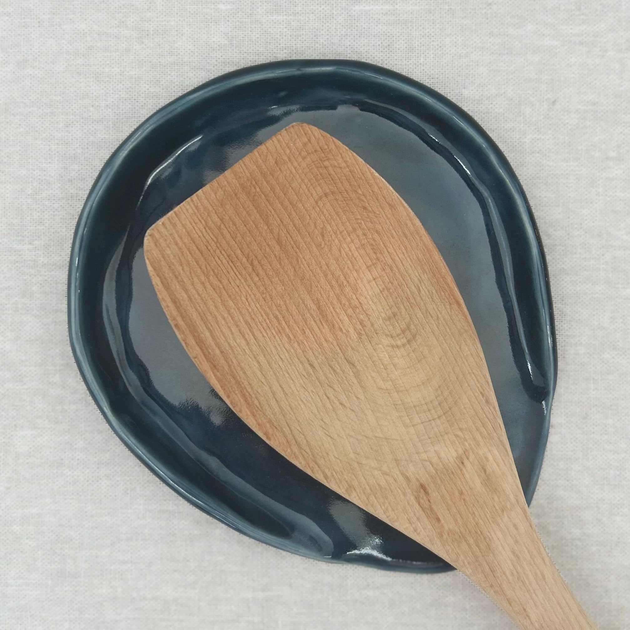 Ceramic Spoon Rest - Blue