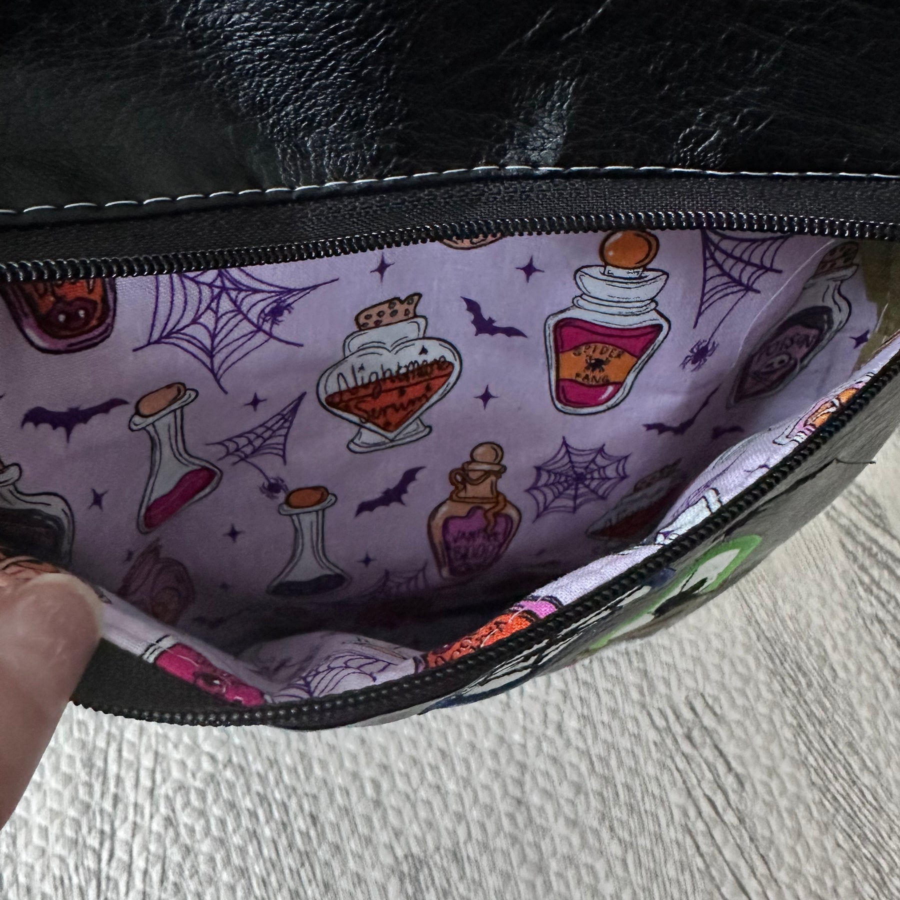 Spooky House zippered bag
