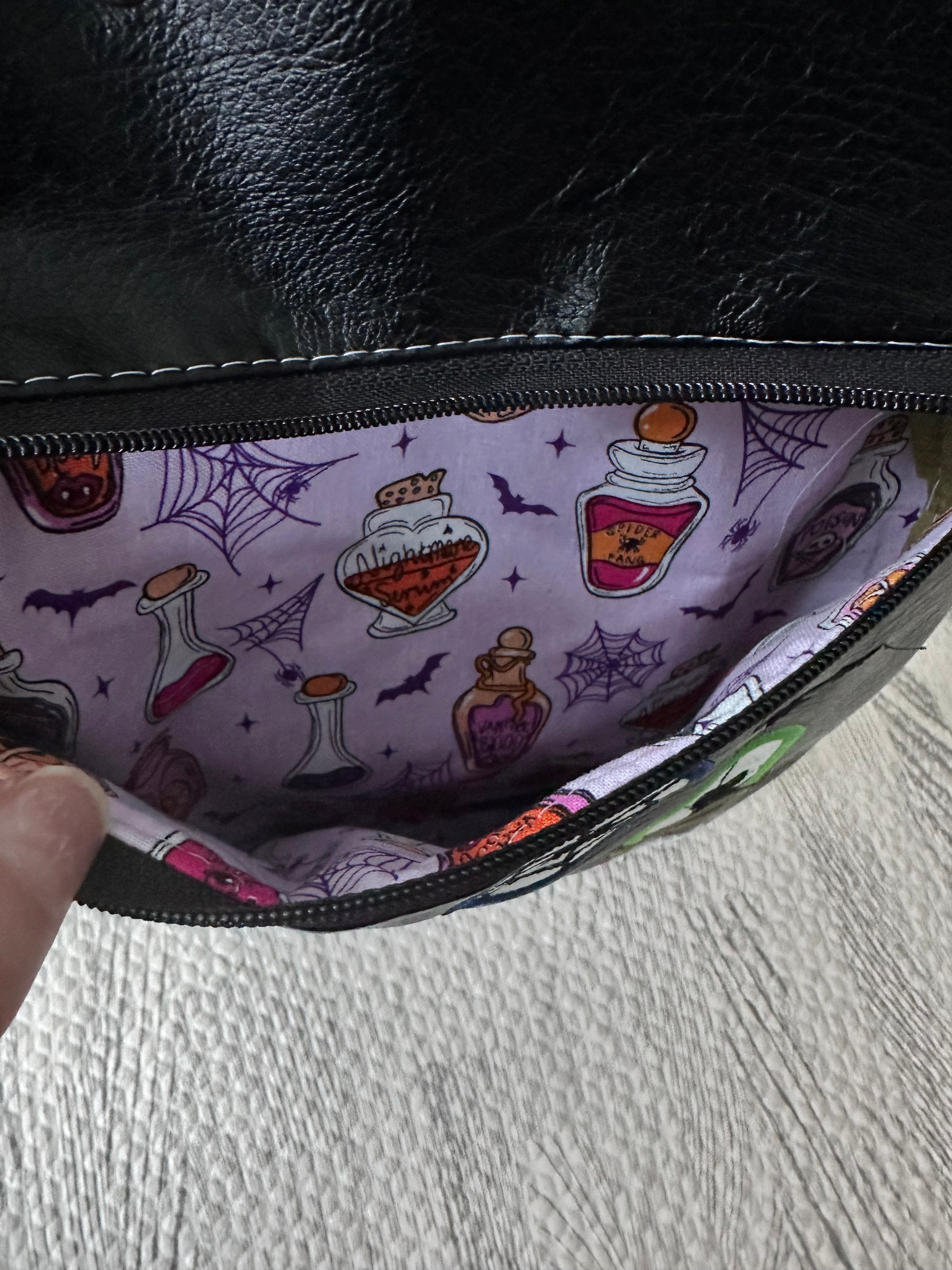 Spooky House zippered bag