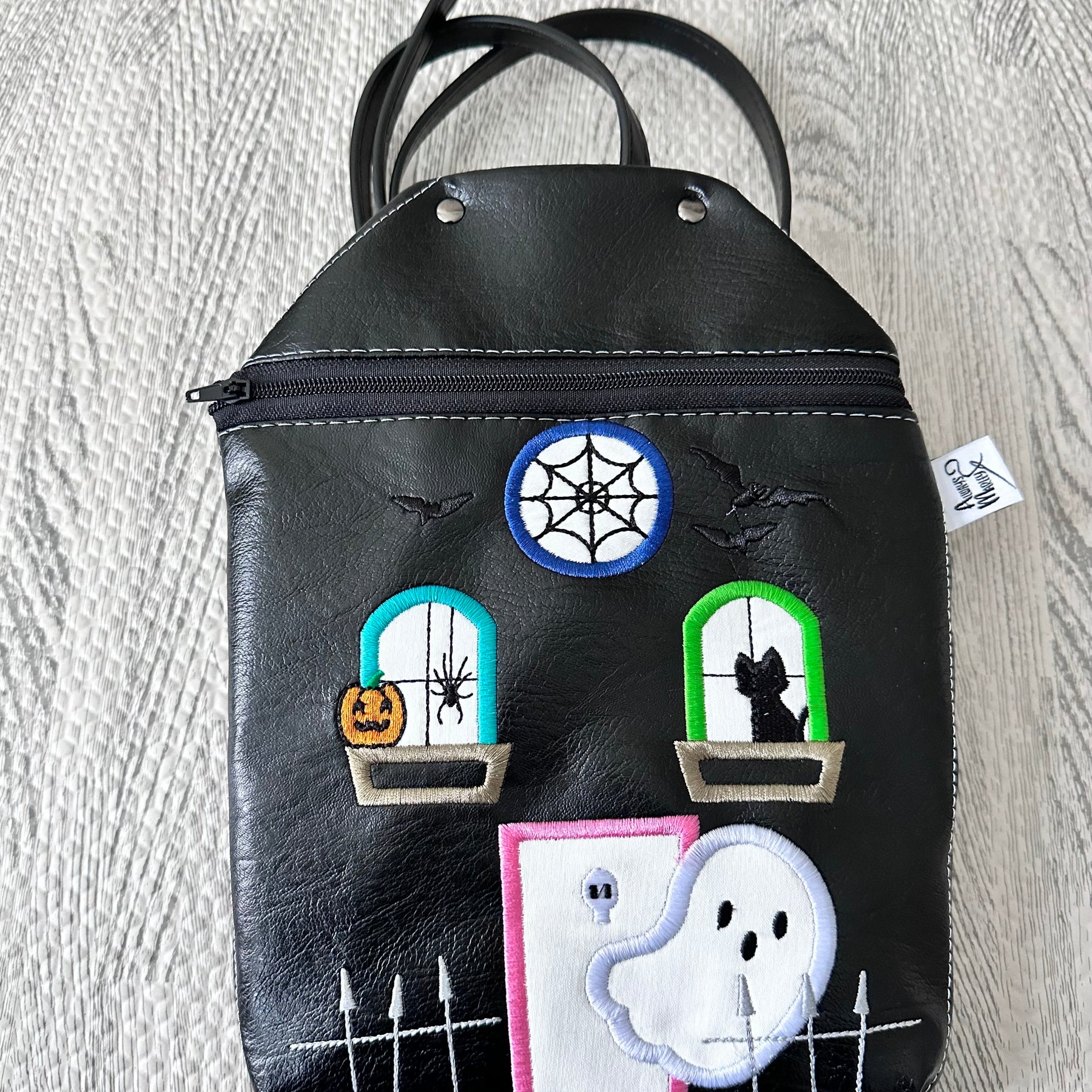 Spooky House zippered bag