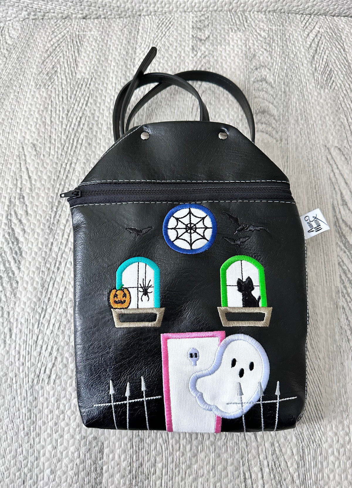 Spooky House zippered bag