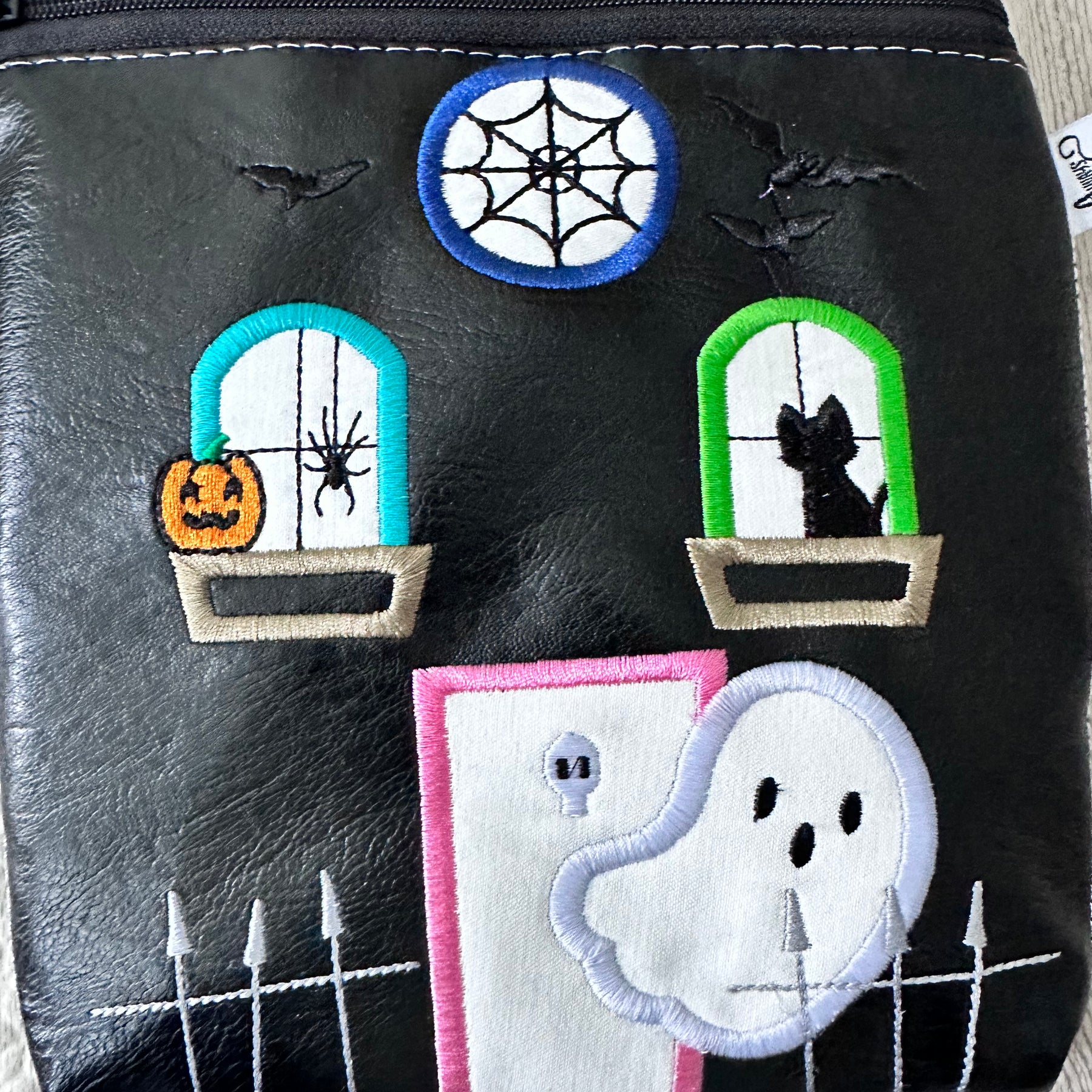 Spooky House zippered bag