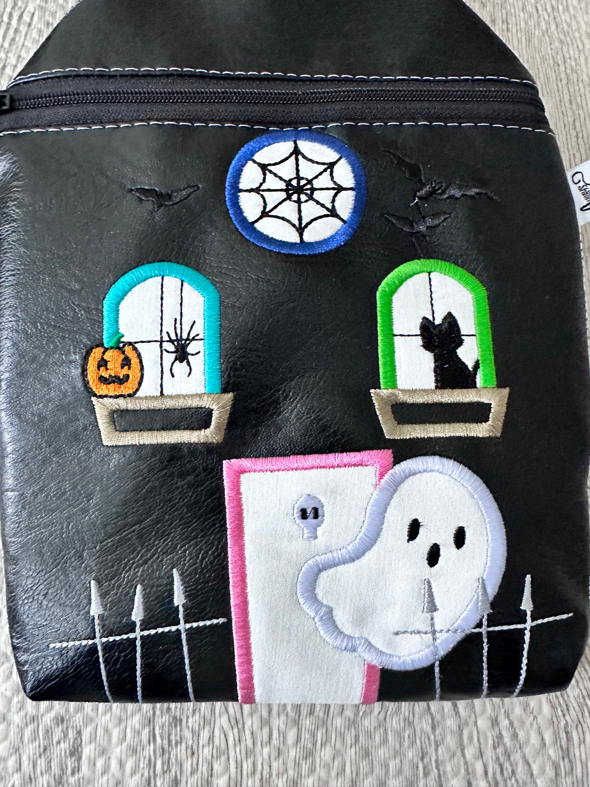 Spooky House zippered bag