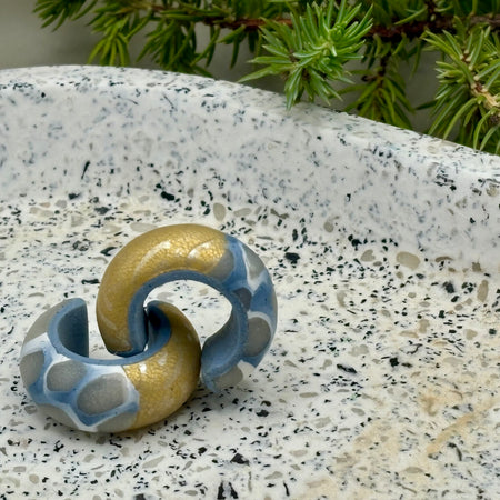 Lifes a Beach Hoop Earrings