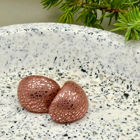 Petit Pink Cabochon Studs