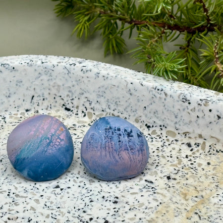 Sea Themed Pebble Stud Earrings