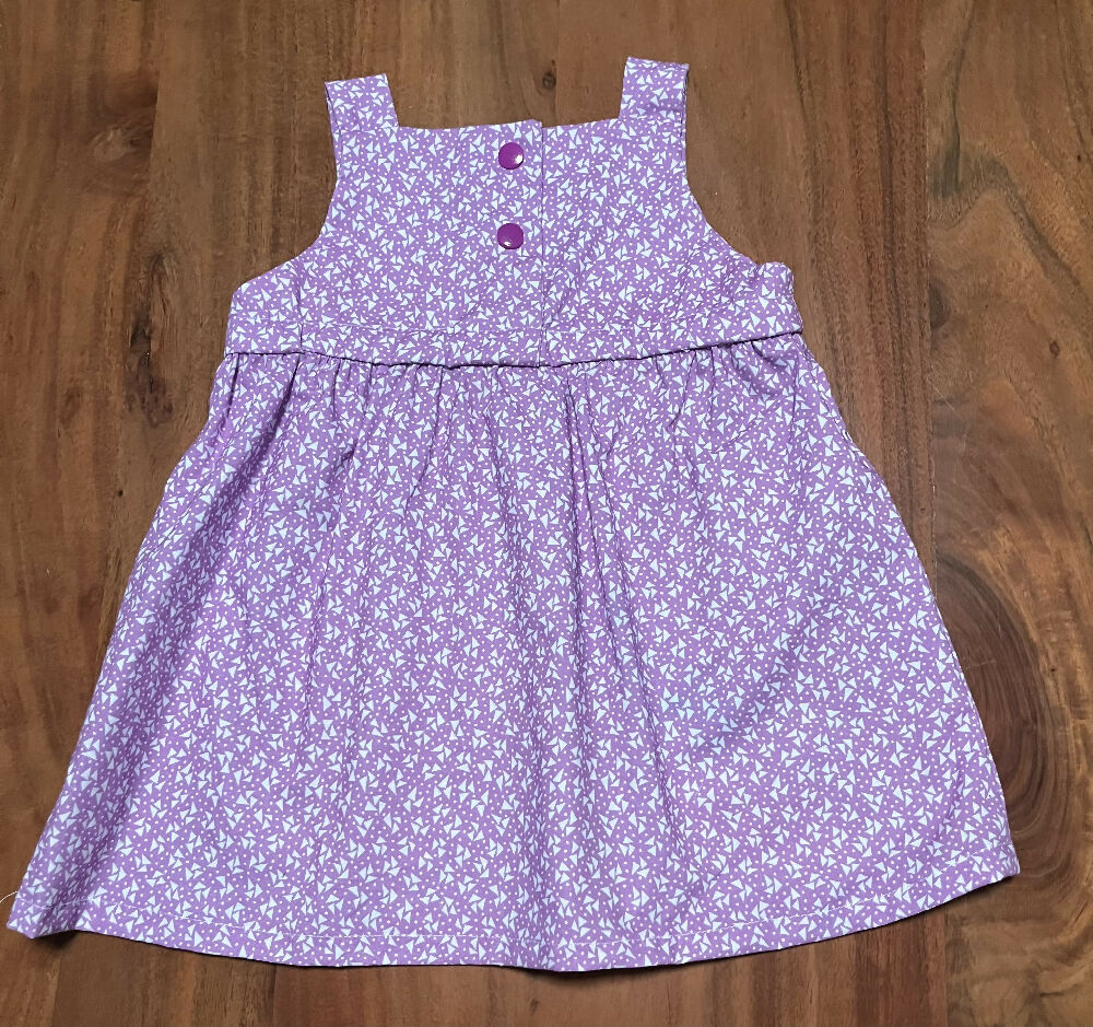 Summer sundress - 6 to 12 month old - mauve