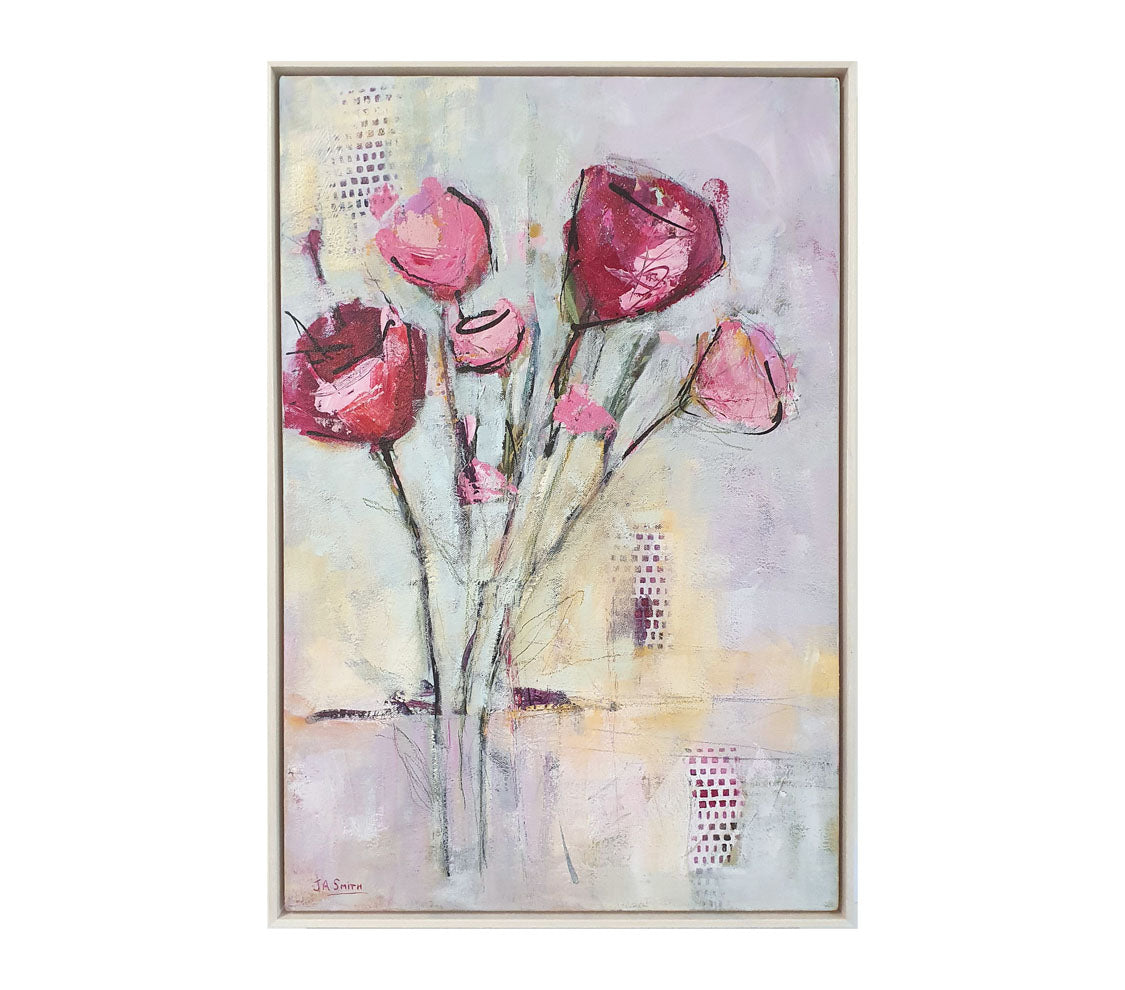 Original Floral Painting - Framed