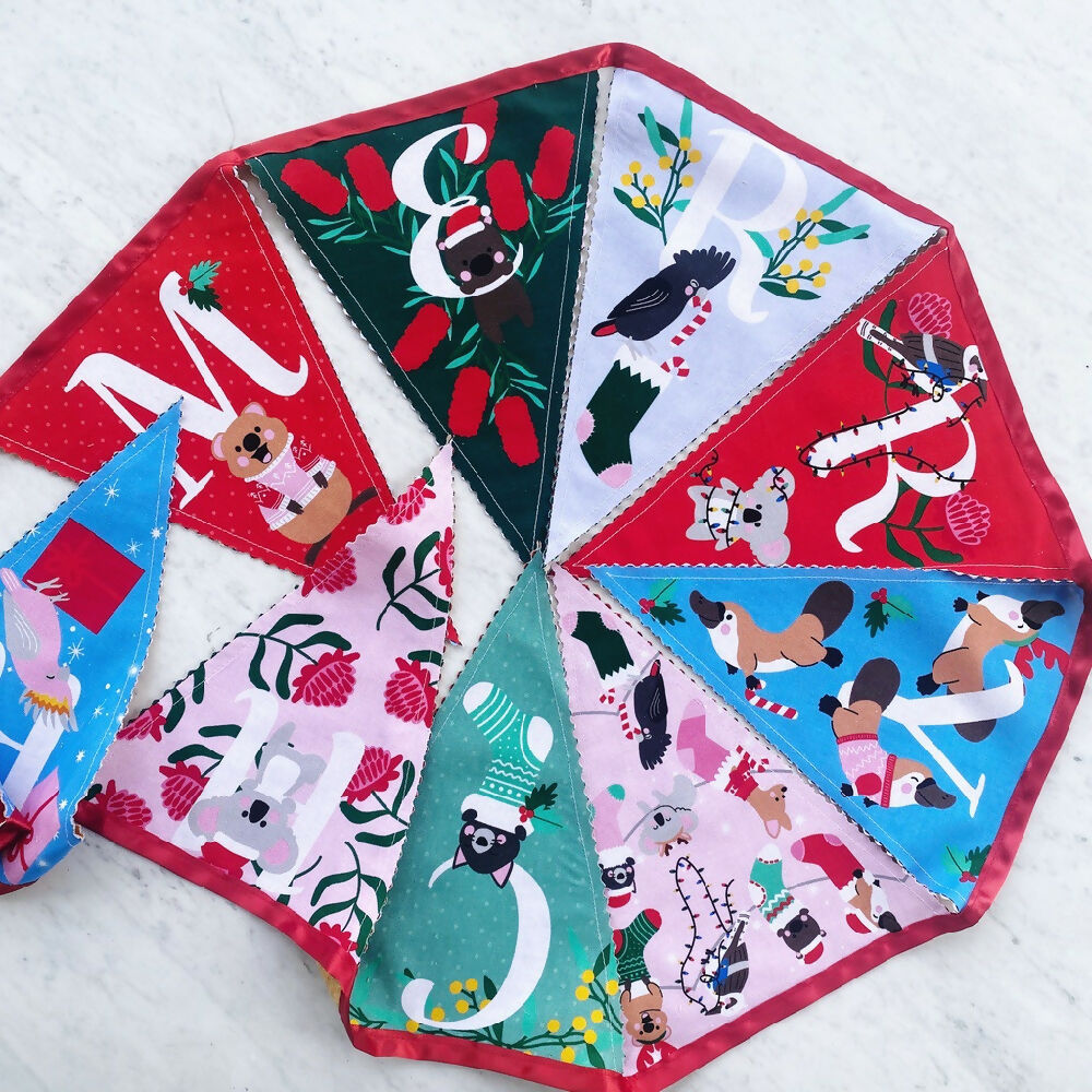 4Merry Christmas bunting