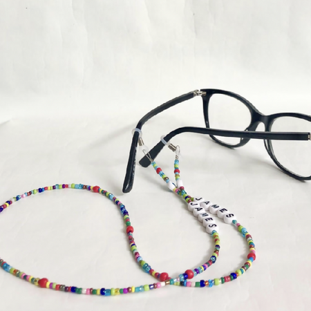 Personalised Glasses Chain - Rainbow
