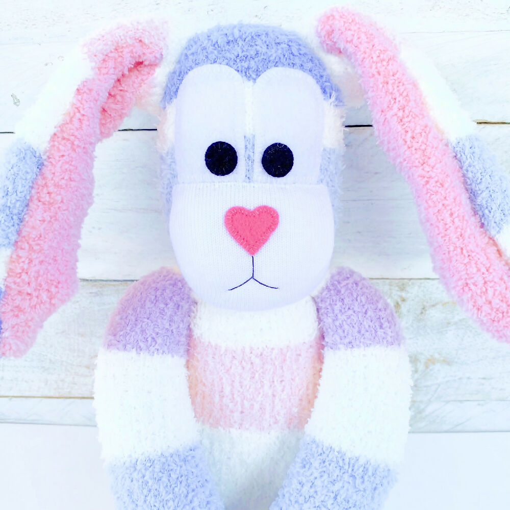 Bailey the Sock Bunny - Easter - READY TO SHIP soft toy