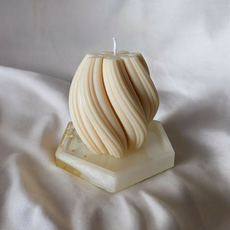 Swirl Pillar Candle