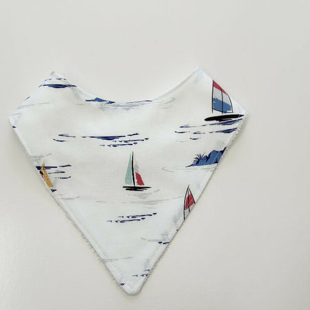 Sailboat bandana bib