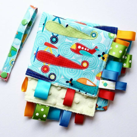 PLANES SOAR Baby Security Blanket Blankie Taggie Toy+ Dummy/Sophie/Taggie Saver