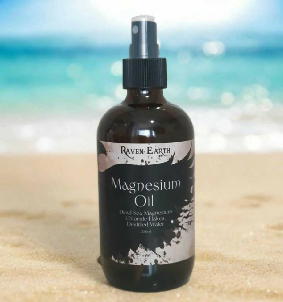 Magnesium spray on beach