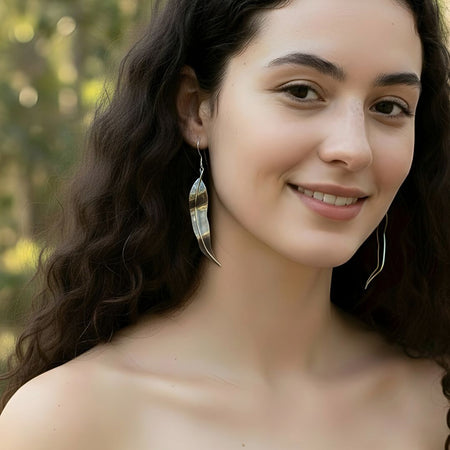 Gumleaf Serenade Eucalyptus Leaf Earrings