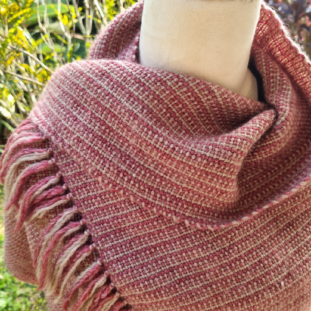 australian-artist-handmade-handwoven-burgandy-brown-shawl-1