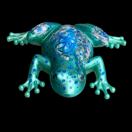 Blue Spotted Silver Back Frog