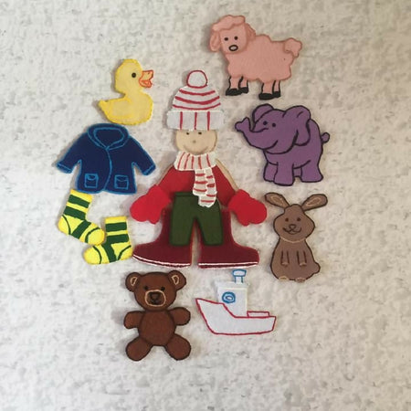 Bear Book + Felt Set