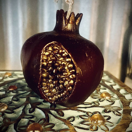 The Golden Imperial Orb Beeswax Candle