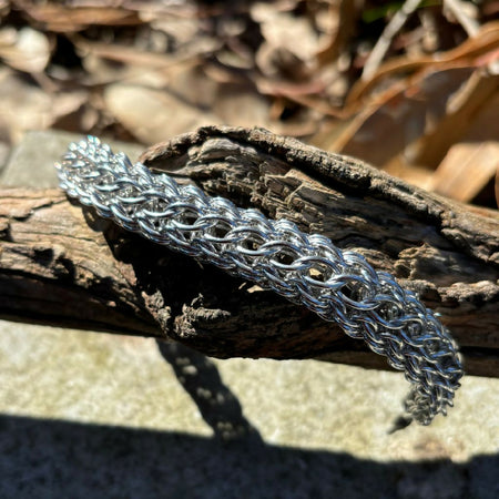 Chainmaille Vipera Berus 6 in 1 weave bracelet